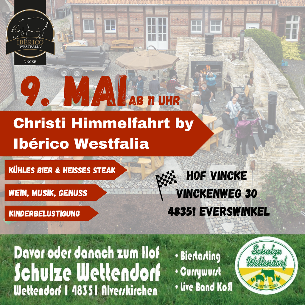 Christi Himmelfahrt auf dem Hof Vincke (9.5.24) - Tag der offenen Tür!