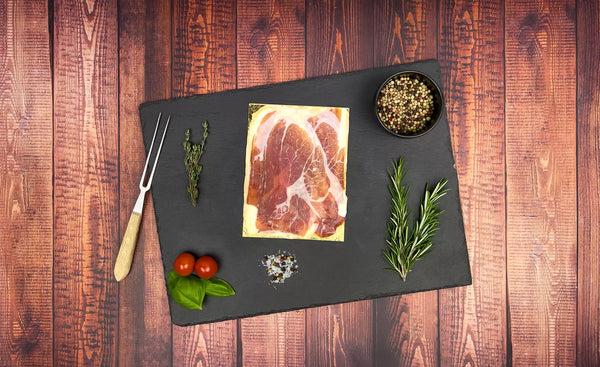 Schinken geschnitten